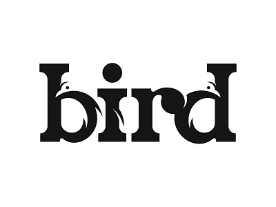 Bird Negative space logo