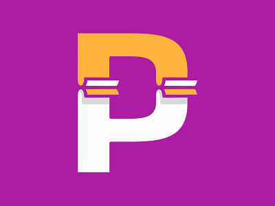 P+ Paper logo branding design emblem logo logo design logodesign logos logotype type vector
