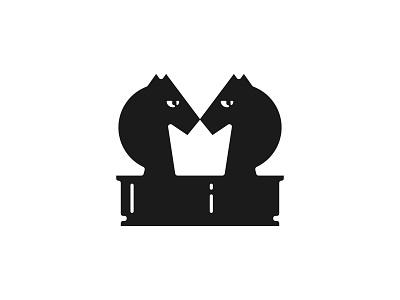 Chess Knight King Logo branding chess design graphic design logo logo design logodesign logos logotype negative space