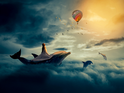 Above the clouds photo manipulation