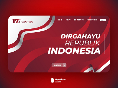 User Interface for Indonesia Independence Day branding design graphic design icon independence day indonesia indonesia independence day merah putih ui