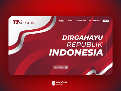 User Interface for Indonesia Independence Day branding design graphic design icon independence day indonesia indonesia independence day merah putih ui