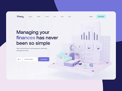 Finery Fintech App Landing Page