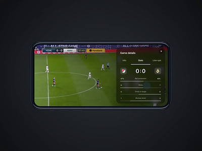 Sport Streaming Concept App animation app broadcast cards football game live livestream match motion netflix netguru show soccer sport streaming swipe tv ui ux