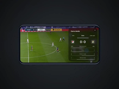 Sport Streaming Concept App animation app broadcast cards football game live livestream match motion netflix netguru show soccer sport streaming swipe tv ui ux