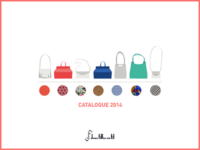 Wholesale catalog cover bag colors design fashion flat graphic illustration