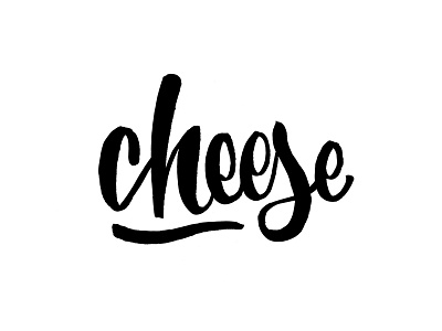 Cheese brush brushlettering calligraphy handmade handtype handtypography lettering pen script type typography yummy