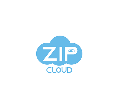 Zip Cloud dailylogochallenge design flat illustration lettering logo portfolio typography vector