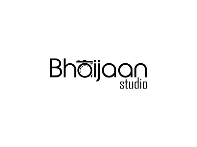 Bhaijan4 branding camera design flat illustration lens lettering logo photographer photography portfolio studio typography vector