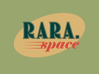 Rara Space colors design fake client flat icon lettering logo logo design old school portfolio practice space vector vintage