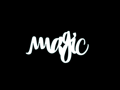 Magic art calligraphy design graphic design lettering logo magic star tyopgraphy type word