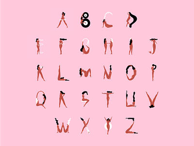 36 Days of Type 36daysoftype alphabet design empower female letters pink typography women