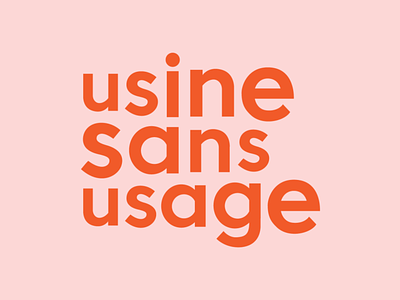 usine sans usage logo design graphic letters logo logodesign minimal sanserif typography