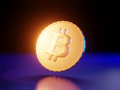 Bitcoin 3d animation bitcoin blender coin crypto cryptocurrency cyber eevee exchange finance fintech illustration money spin wallet