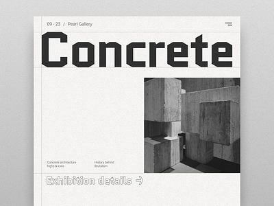 Brutalist website exploration architecture brutalism concrete exhibition grey heavy minimalism style ui website