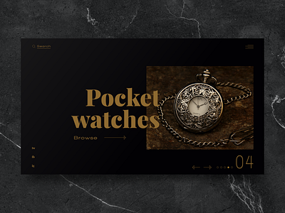 Watch store web concept