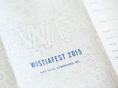 Front of WistiaFest Pamphlet