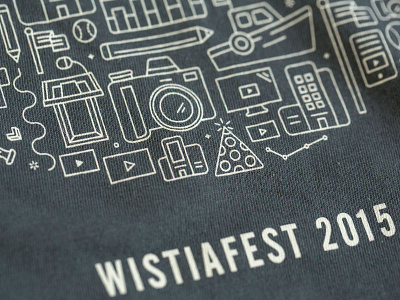 WistiaFest Employee Tee Closeup