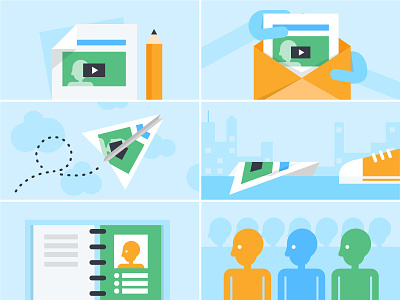 Using Video in Email Illustrations illustration wistia