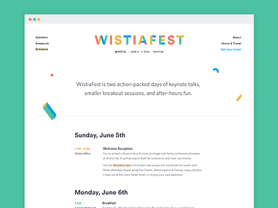 WistiaFest site