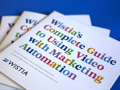 Guide to Marketing Automation Booklet booklet color print typographic