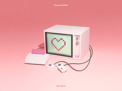 Red Velvet Russian Roulette 3d Album Cover By Euna Choi On Dribbble