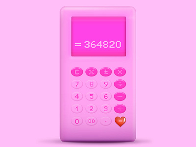 Daily UI #004 Calculator calculator daily ui dailyui design illustration minimal mobile ui