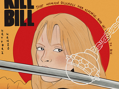 Kill Bill design digital illustration digitalart illustration kill bill procreate