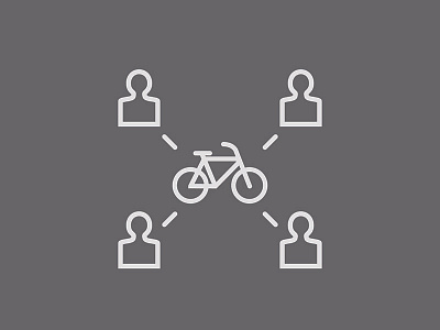 Bike Sharing Icon bike communal icon illustration share vectorz