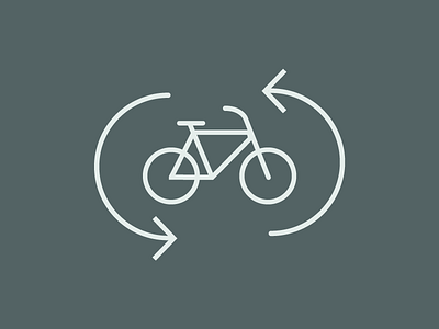 Bike Share Alternate Icon bike icon illustration share sustainability vectorz