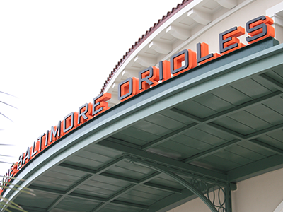 Ed Smith Stadium - Entrance Signage