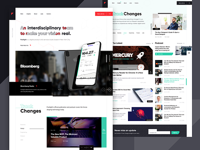 Digital Rebranding Explorations blog blog design branding rectangle ui web design