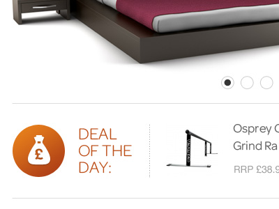 Deal of the Day deal deals discount e commerce homepage shopping slider