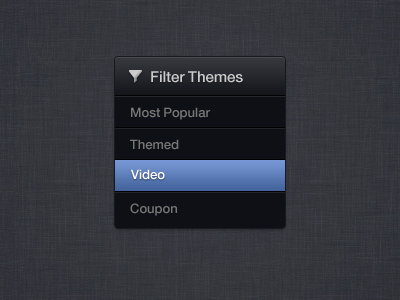 Filter Themes filter icon