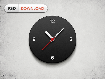 Wall Clock clock free psd freebie time wall wall clock watch