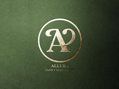 Luxury Logo design- Allura 3* restaurant branding creative logo design restaurant logo