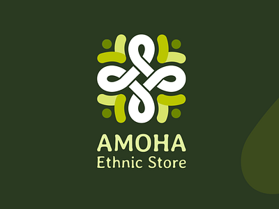 Amoha Ethnic Store logo branding logo logo design vector