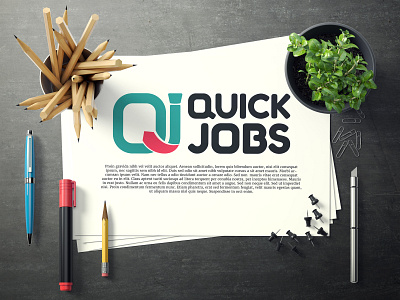 Quick jobs Logo design branding creative design graphic design illustration illustrator job consultancy job inquiry job recruitment jobs logo logo design logo design concept quick jobs recruiters tie vector