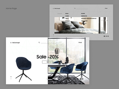 Furniture brand concept beauty branding design furniture website typography ui ux web website