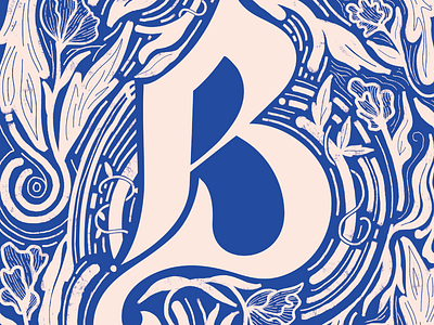 B 36 days of type b drop caps hand lettering typography
