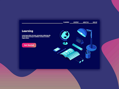 Learning 3d book design education glasses graphic illustration isometric landing page learning modern object smartphone vector vector art