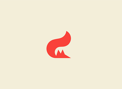Fox Logo Design animal fox logo logodesign minimalistic orange red tail vector wolf
