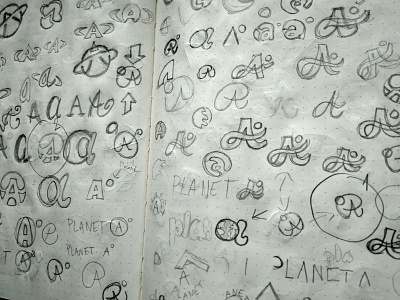 SKETCHES LOGO PLANET A a logo a logo planet brand branding design draw ideas logo logotype pencil pencil drawing pencils planet planet earth planetary planets simple sketch sketches white