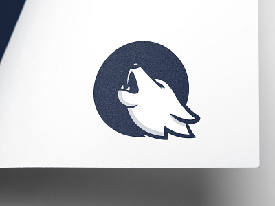 WOLF HOWL LOGO blue brand branding circle design howl howling logo logo mark logo wolf logocircle logodesign logotype logowolf mascot mascot logo vector wolf wolf logo wolfhowl