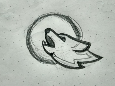 SKETCH WOLF HOWL LOGO backstageprocess design drawing howl howling logo logo design logodesign logoideas logoinspiration logotype pencil simple sketch sketches white wolf wolfhowl