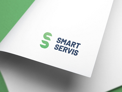 SMART SERVICE LOGO brand branding czech green green and blue green and blue logo logo design logotype service logo services smart
