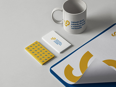 Mammoth School Logo Design bradning brand brand identity business card clean design logo logodesign logotype mockup mug mug mockup mugs yellow