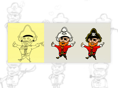 Small 2D Pirate Character 2d character game photoshop pirate