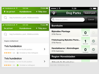 Redesigning dogpark iOS app appdesign dog ios