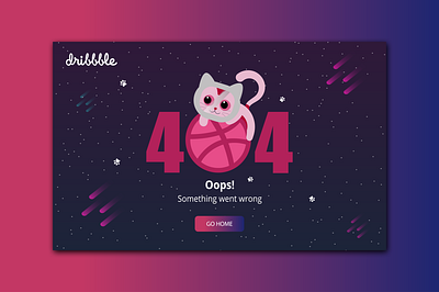 Error 404 app design flat illustration minimal ui ux vector web website
